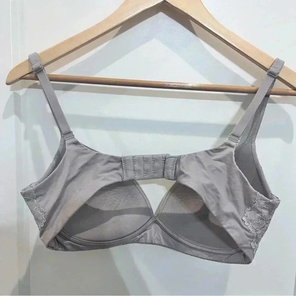 Victoria Secret Bra Body by Victoria No Wire Purple Grey Detachable Straps 34D - Picture 7 of 7